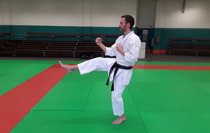 mae geri droit niveau moyen (shudan)