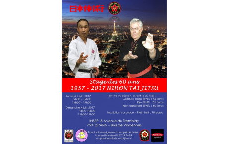 Stage des 60ans du Nihon Taï-jitsu